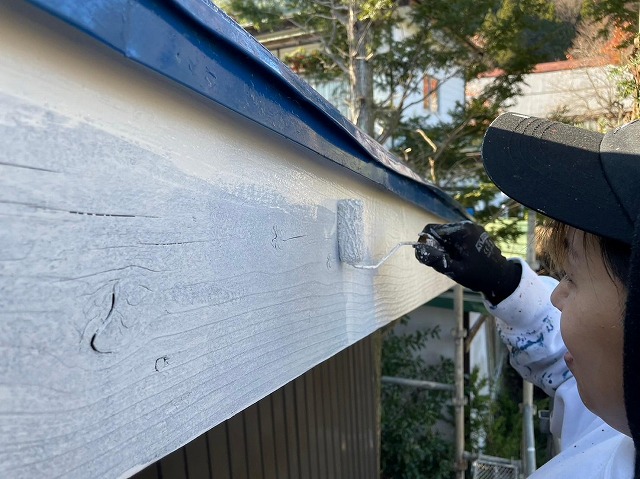 南都留郡富士河口湖町　屋根外壁塗装工事　付帯部塗装